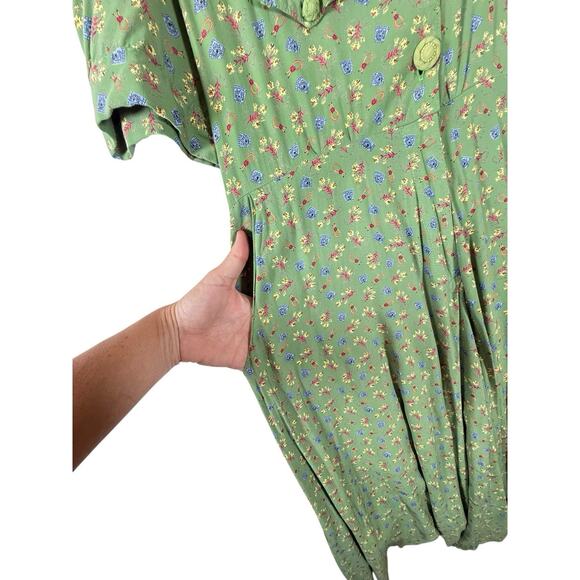 Desert West Vintage Dress Women’s Medium Western Cowgirl Stagecoach Cottagecore - Picture 3 of 6